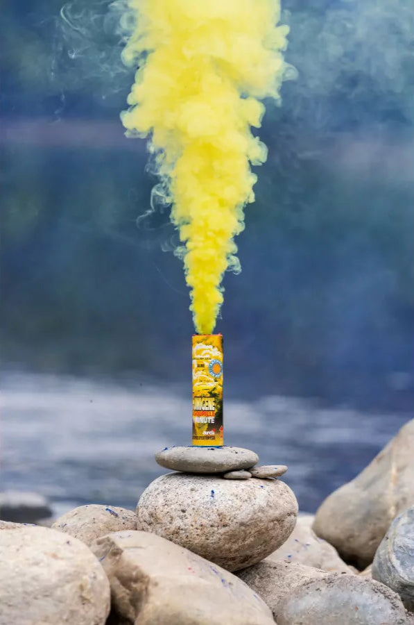 Fumigène en pot ® Jaune 2 minute