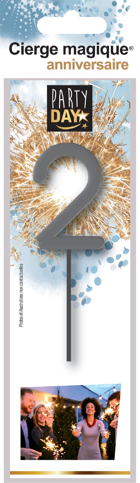 CIERGES MAGIQUES® chiffre 2