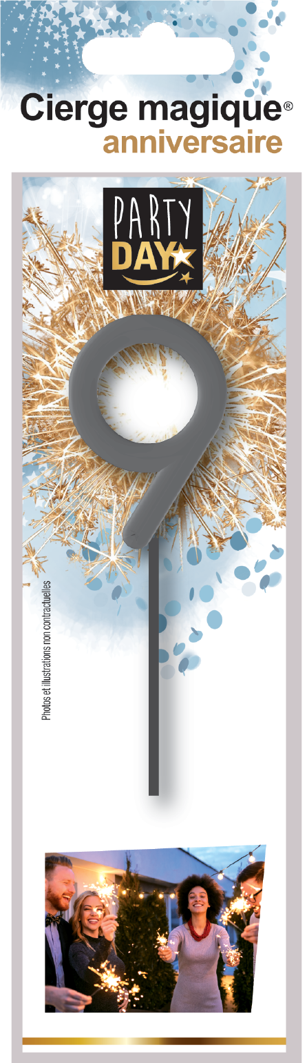 CIERGES MAGIQUES® chiffre 9