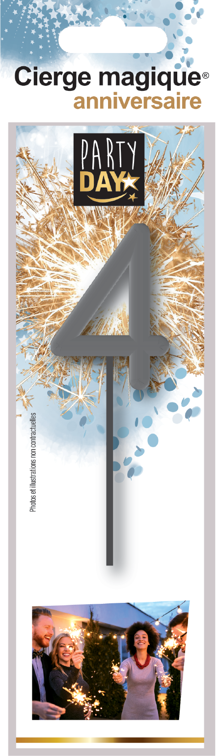 CIERGES MAGIQUES® chiffre 4