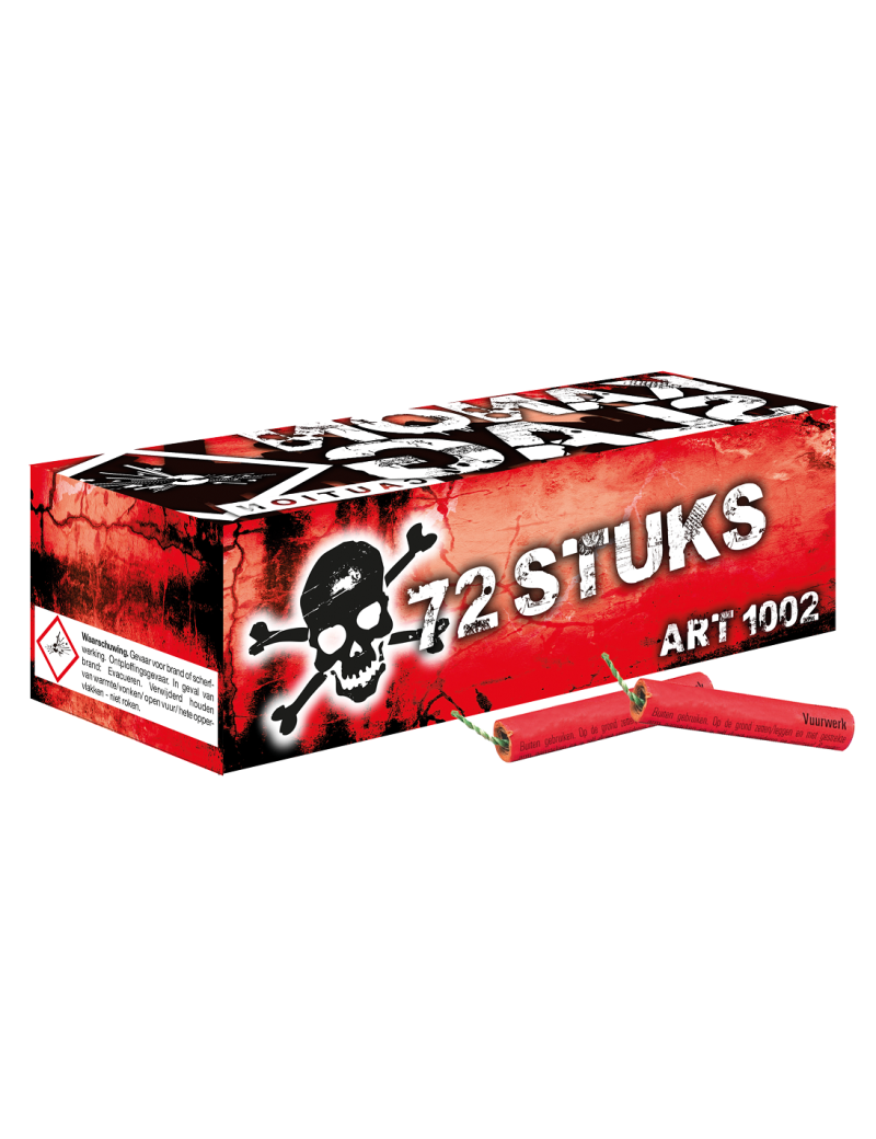 72 PETARDS KANONSLAG PUISSANTS
