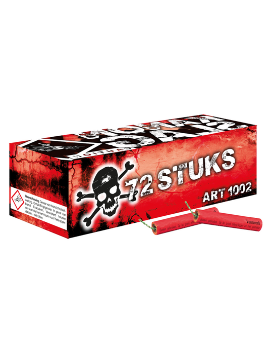 72 PETARDS KANONSLAG PUISSANTS
