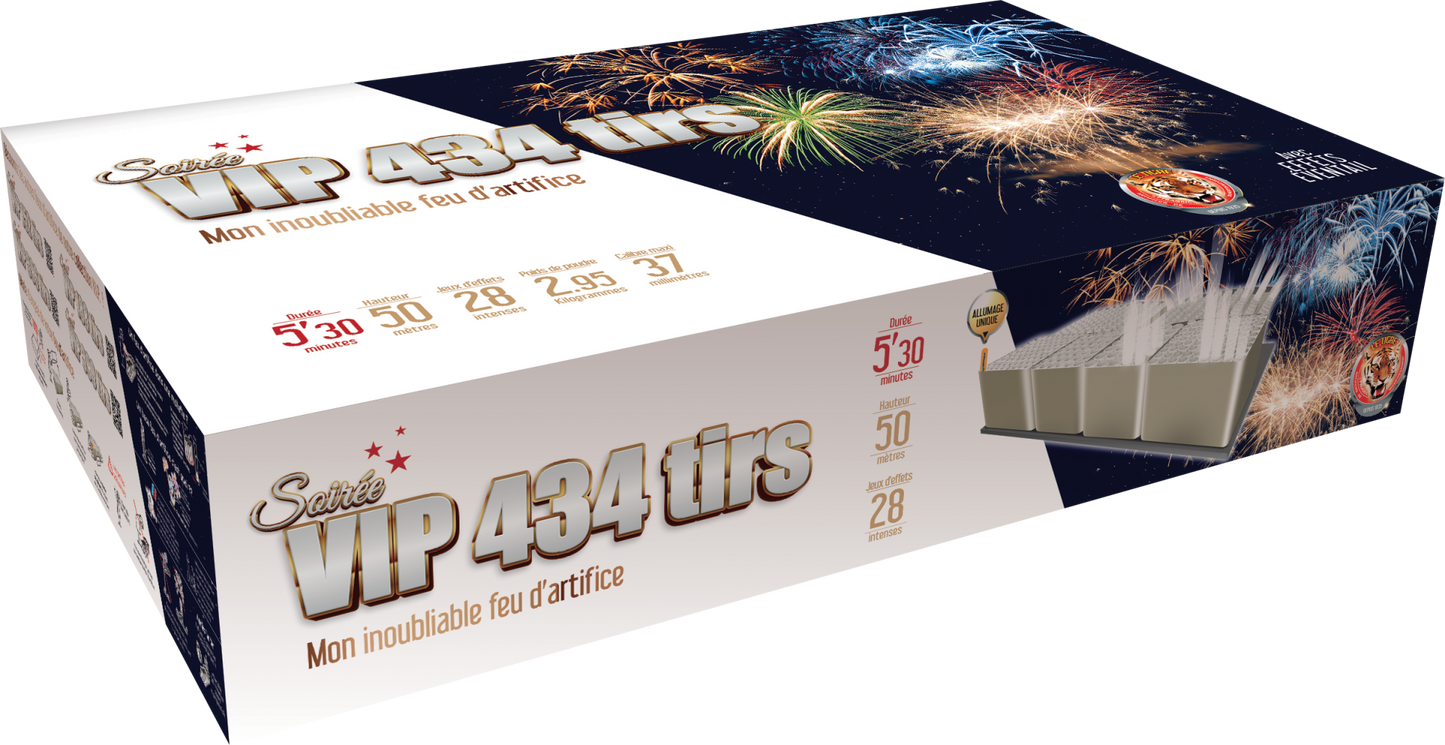 Feux d'artifice Automatique SOIRÉE V.I.P 434®