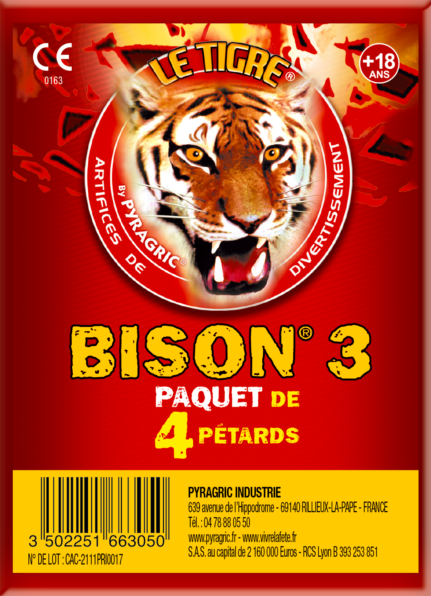 Pétard Le Tigre® Bison® T3