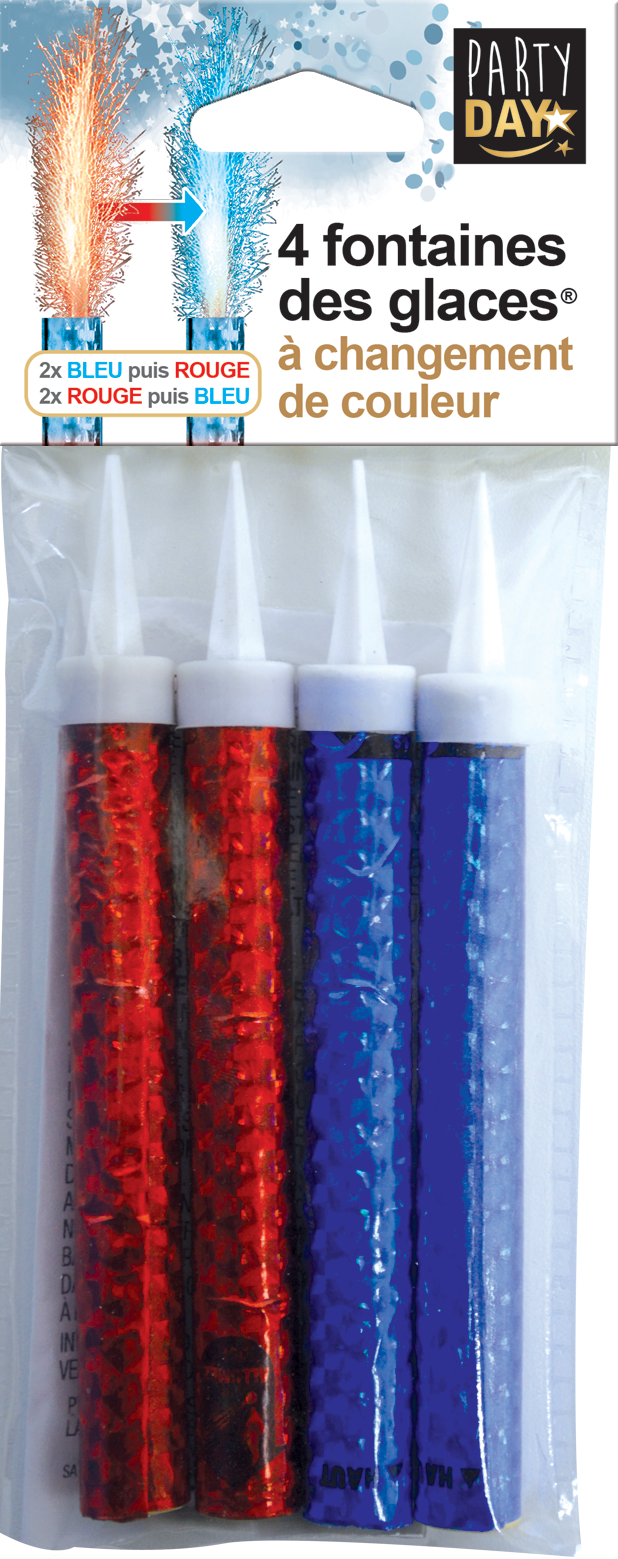 FONTAINE DES GLACES® Rouge/Bleu 12cm