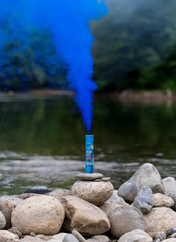Fumigène a frottoir® Bleu 1 minute