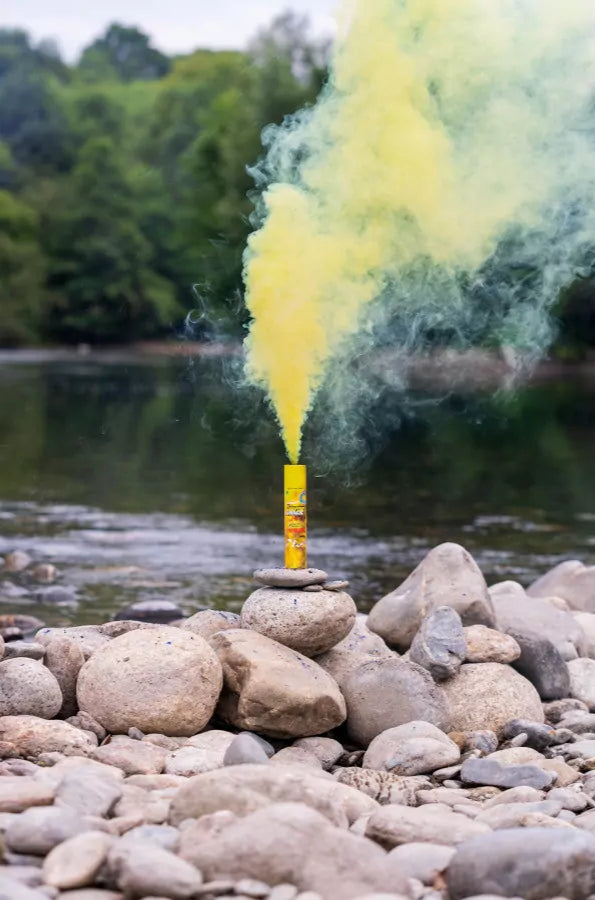 Fumigène a frottoir® Jaune 1 minute