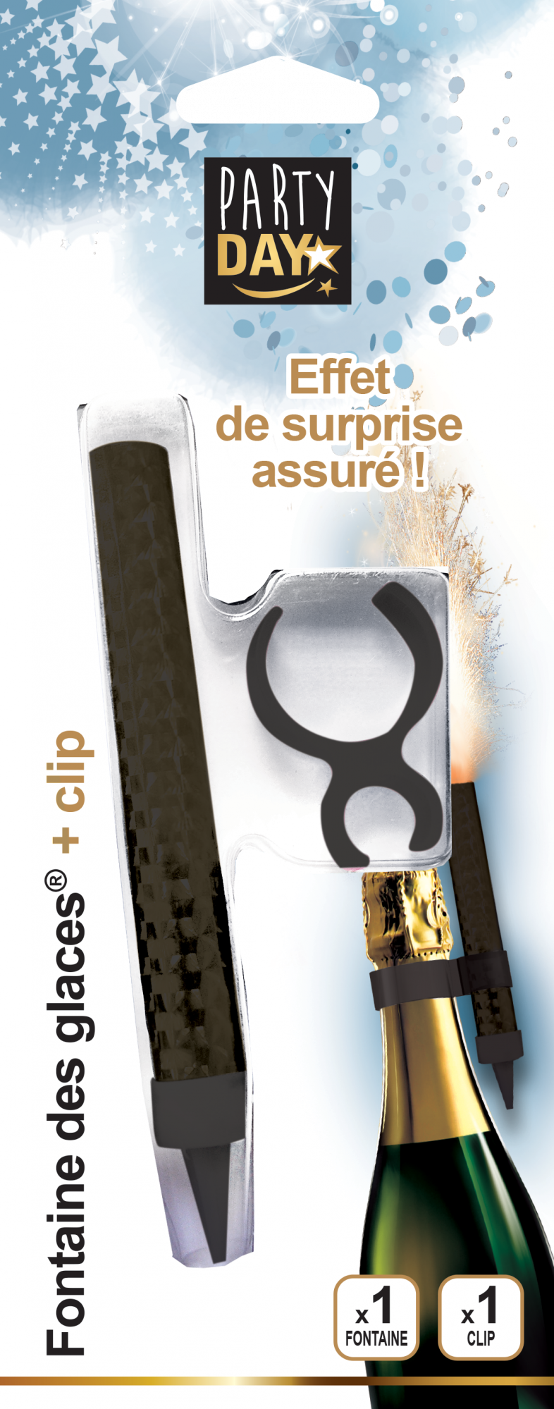 Fontaine des glaces avec clip® Noir 12cm