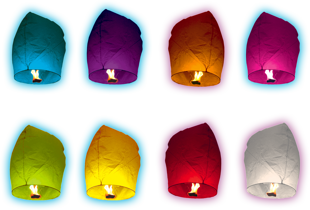 LANTERNE VOLANTE BIODEGRADABLE® MULTICOLOR