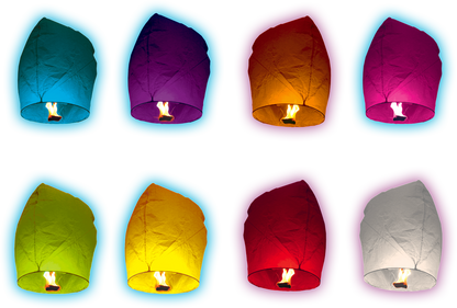 LANTERNE VOLANTE BIODEGRADABLE® MULTICOLOR