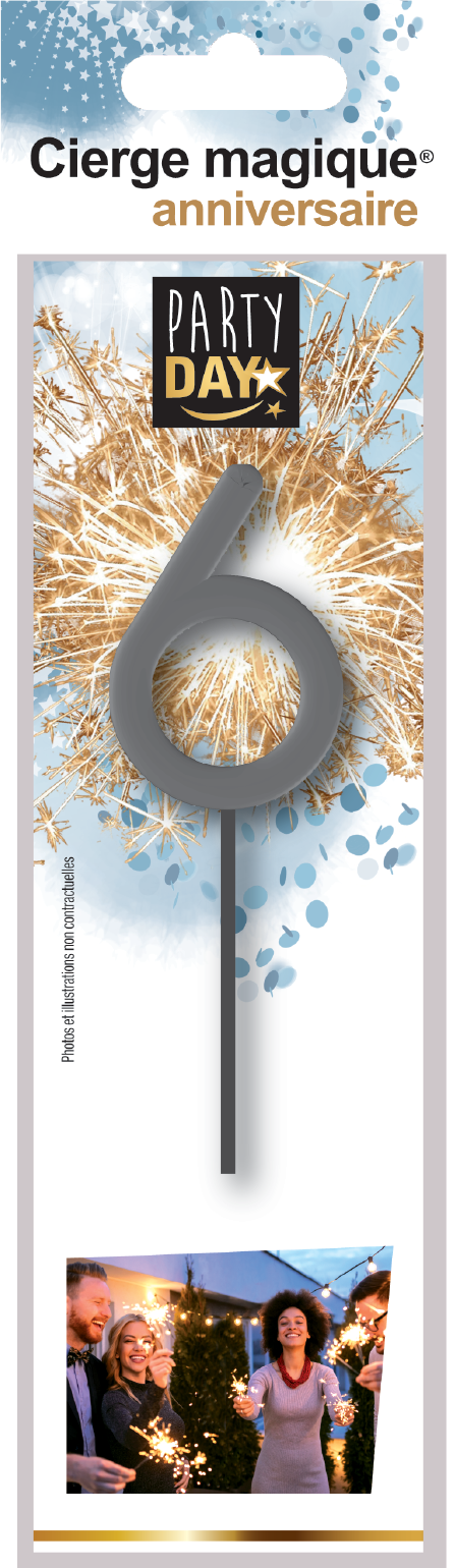 CIERGES MAGIQUES® chiffre 6