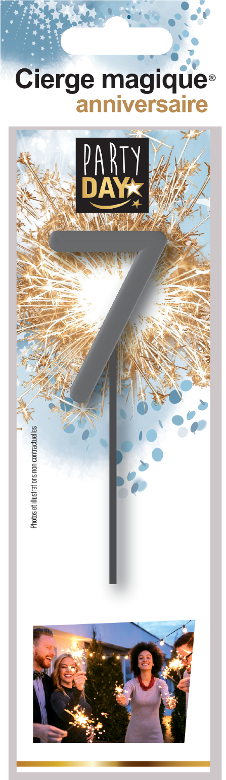 CIERGES MAGIQUES® chiffre 7