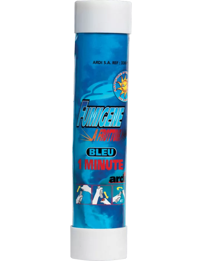 Fumigène a frottoir® Bleu 1 minute