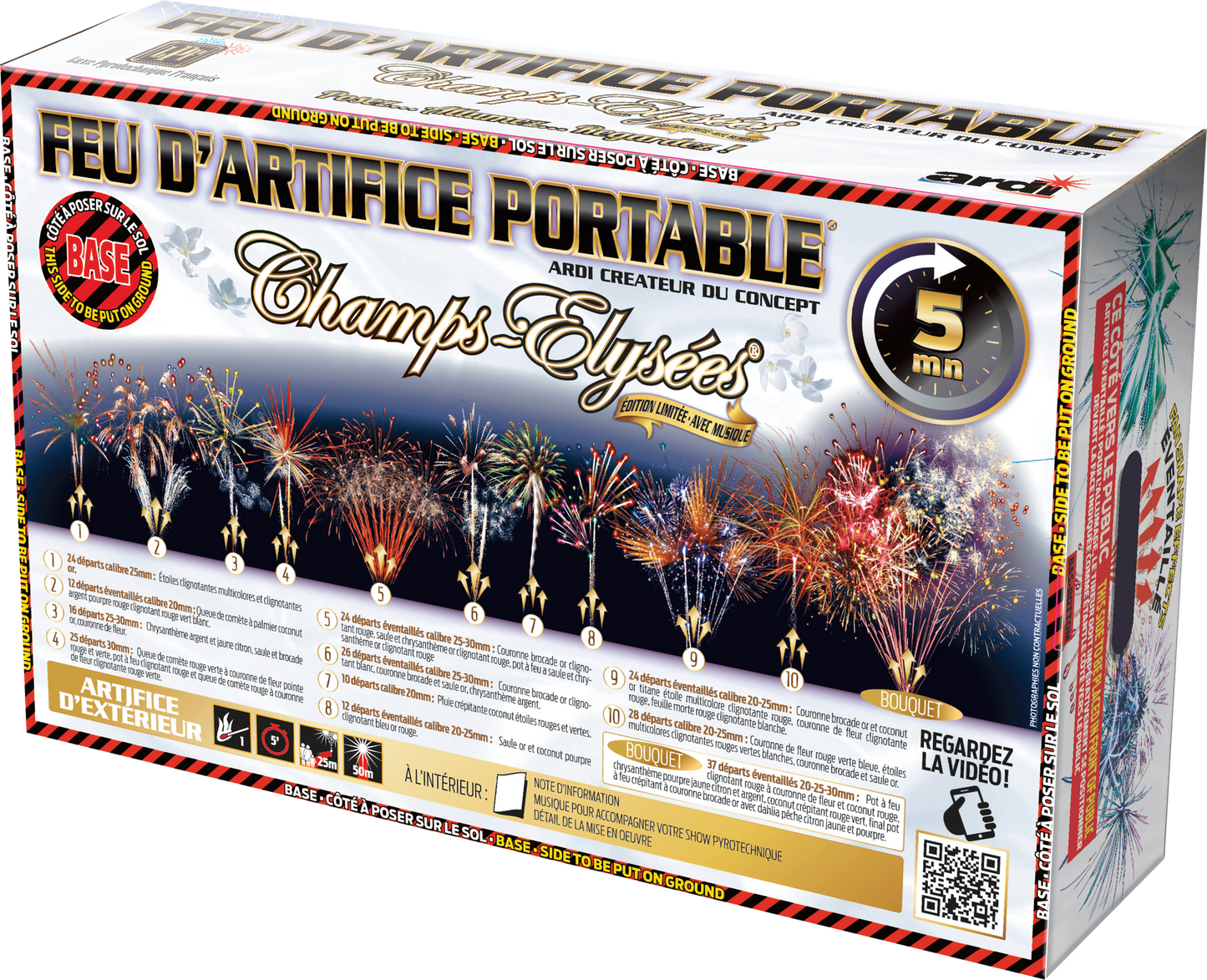 Feux d'artifice AUTOMATIQUE CHAMPS-ÉLYSÉES MARIAGE PRESTIGE®