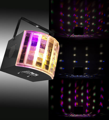 PACK PARTY® 3PCS LED LIGHT SET DERBY + STROBE + ASTRO