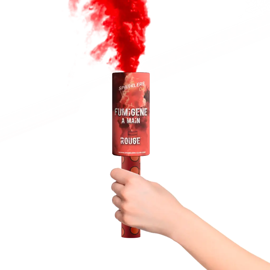 Fumigène à mains® Rouge 45 secondes