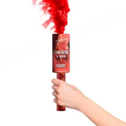Fumigène à mains® Rouge 45 secondes