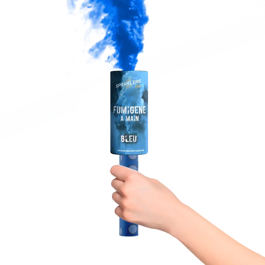 Fumigène à mains® Bleu 45 secondes