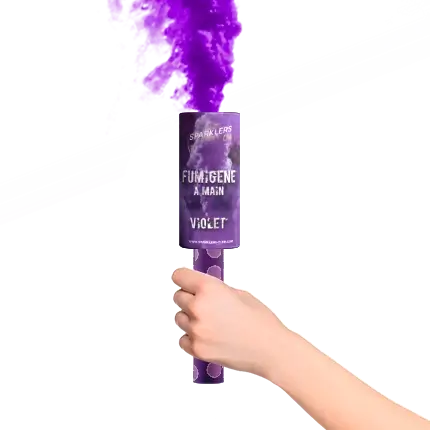 Fumigène à mains® Violet 45 secondes
