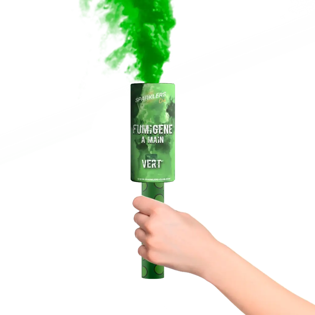 Fumigène à mains® Vert 45 secondes