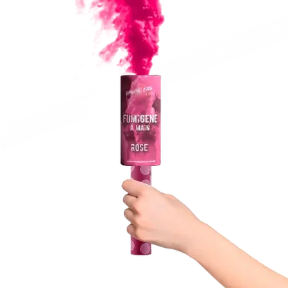 Fumigène à mains® Rose 45 secondes