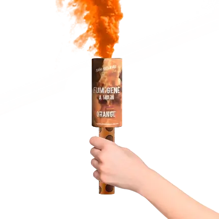 Fumigène à mains® Orange 45 secondes