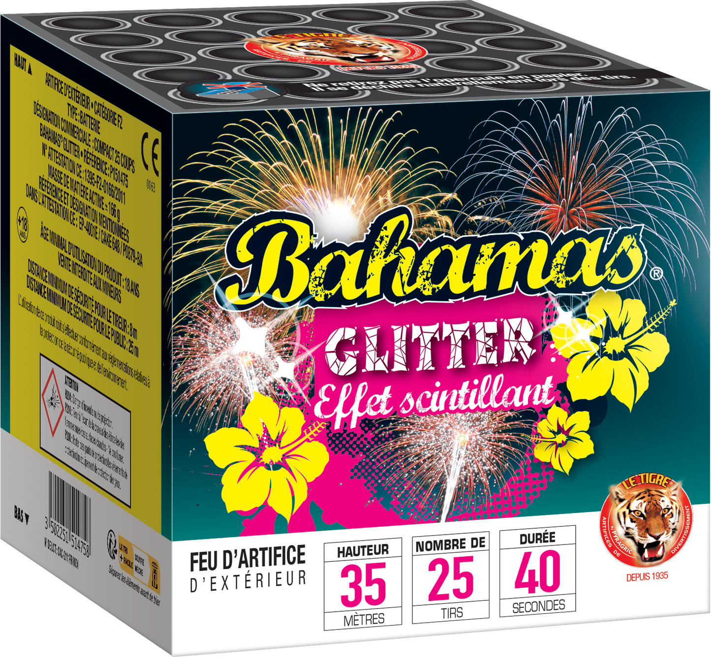 Feux d'artifice Compact BAHAMAS GLITTER®