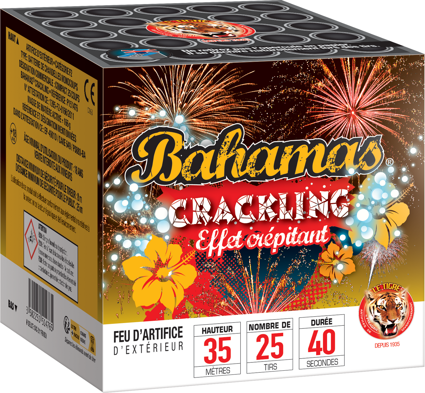 Feux d'artifice Compact BAHAMAS CRACKLING®