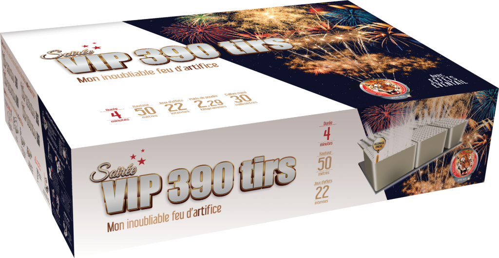 Feux d'artifice Automatique SOIRÉE V.I.P 390®