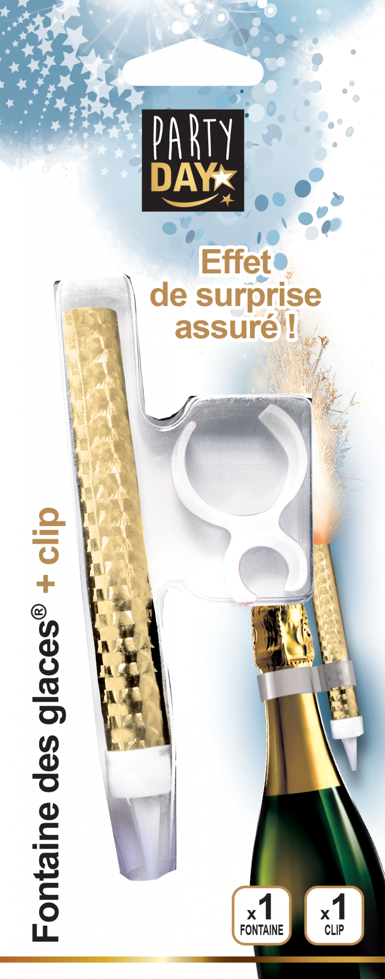 Fontaine des glaces avec clip® Blanc 12cm