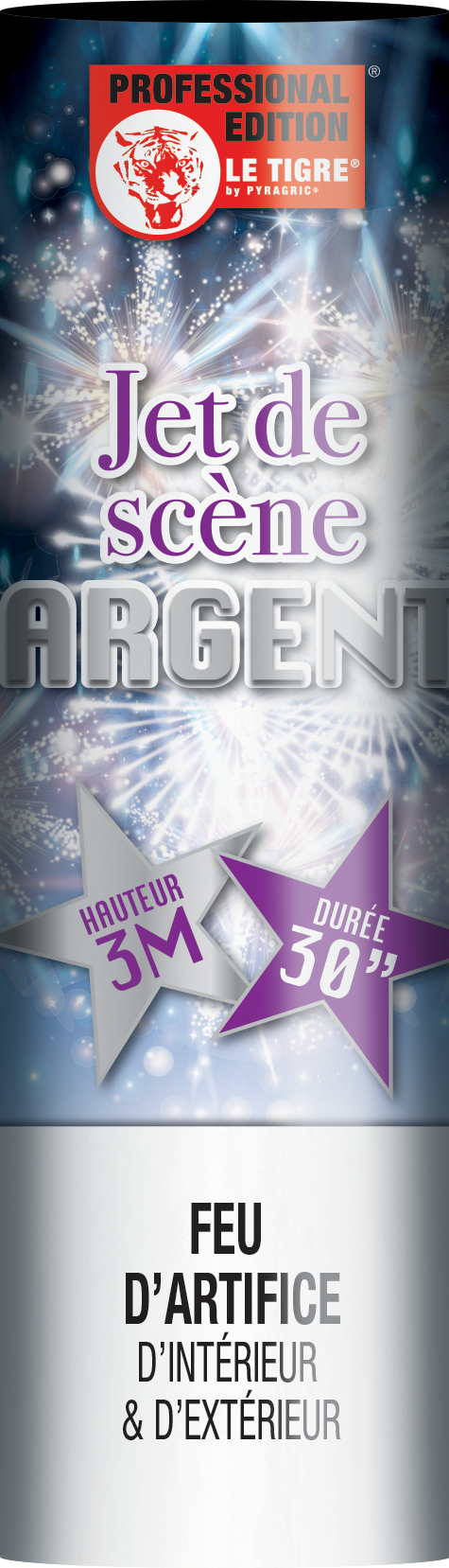 Jets de scene® ARGENT 3m/30s