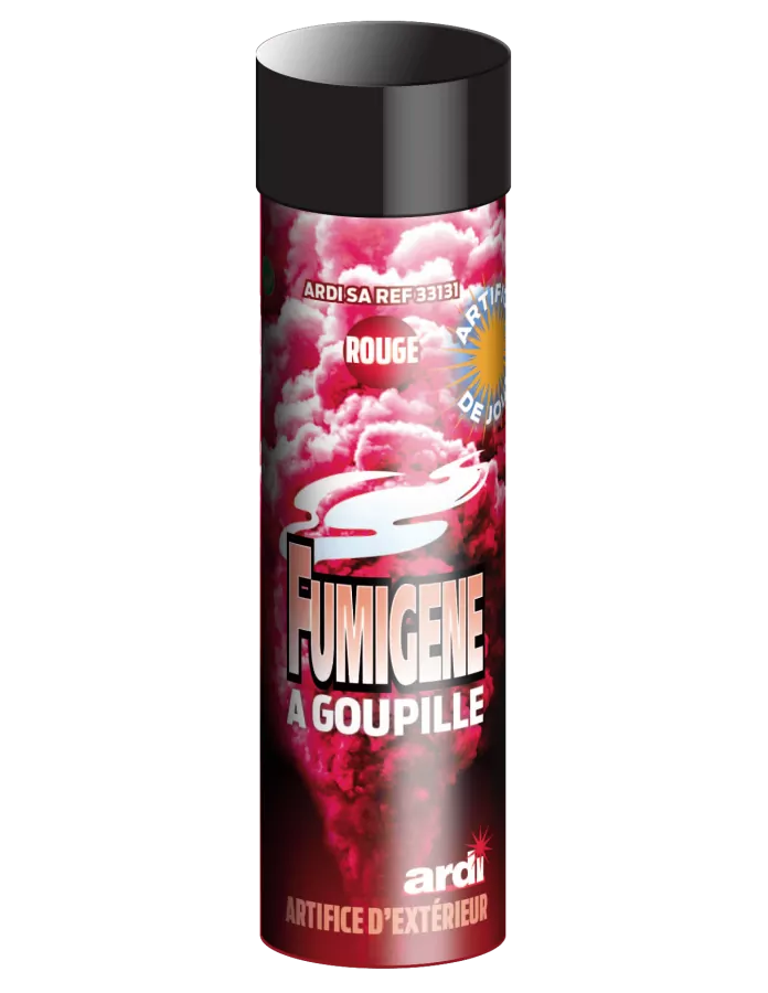 Fumigène a goupille® Rouge 1 minute