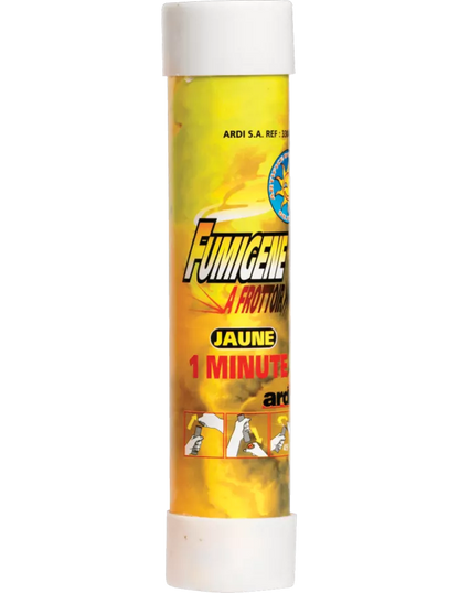 Fumigène a frottoir® Jaune 1 minute