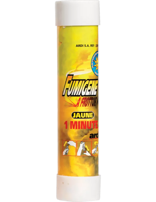 Fumigène a frottoir® Jaune 1 minute