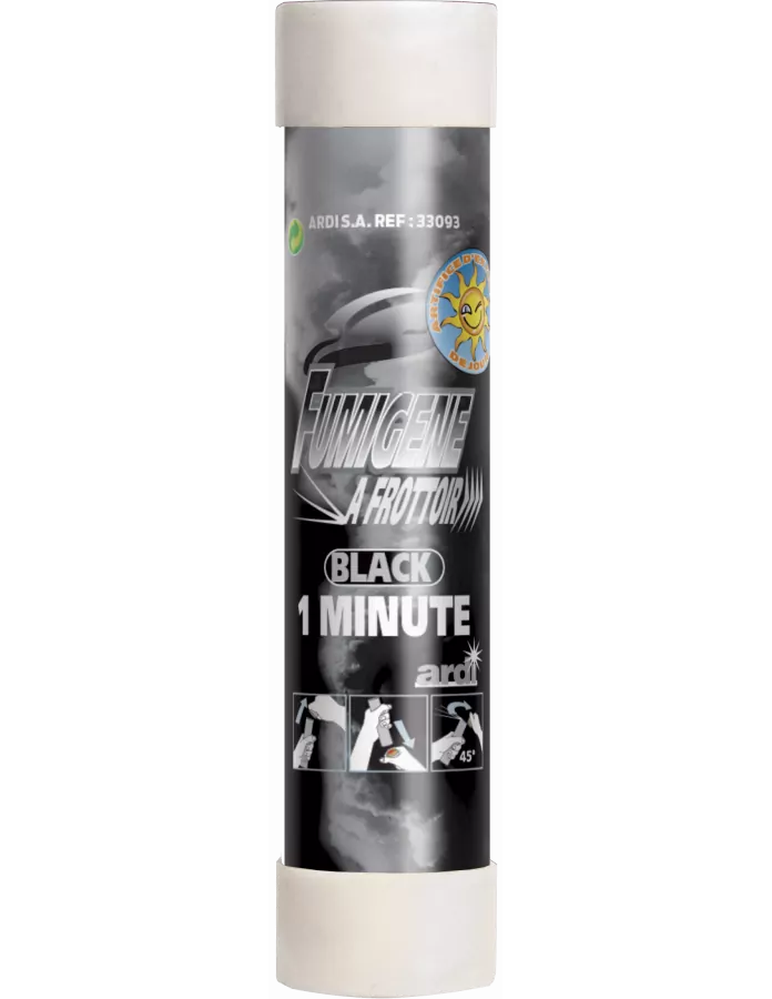 Fumigène a frottoir® Noir 1 minute