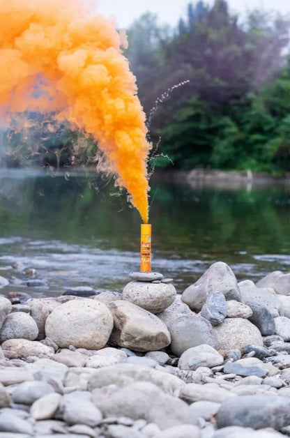 Fumigène a frottoir® Orange 1 minute