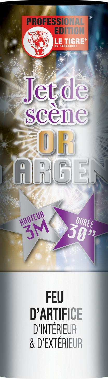 Jets de scene® OR / ARGENT 3m/30s
